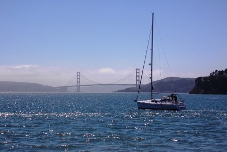 Vistas magníficas da Golden Gate em Tiburon
